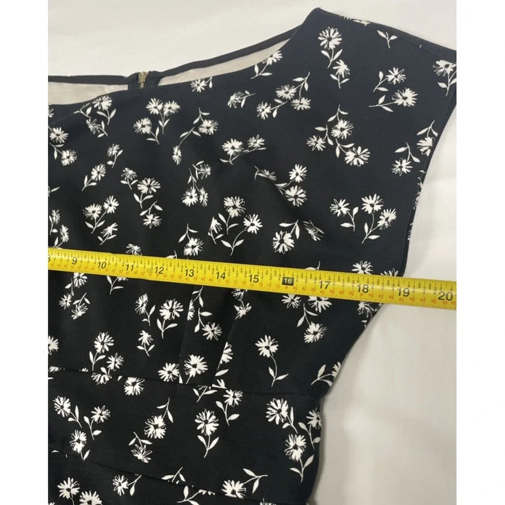 Kate Spade Dress Dandelion Floral Short Sleeve Stretch Ponte A-Line Women M NWOT
